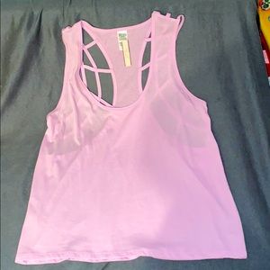 Pink sports muscle tee